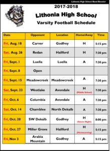 schedule football lhs